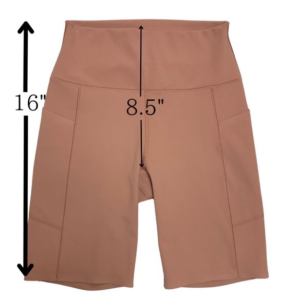 Uniqlo AIRism Ultra Stretch Working Out Shorts with Pockets Pink/Mauve Size XS - Picture 4 of 7